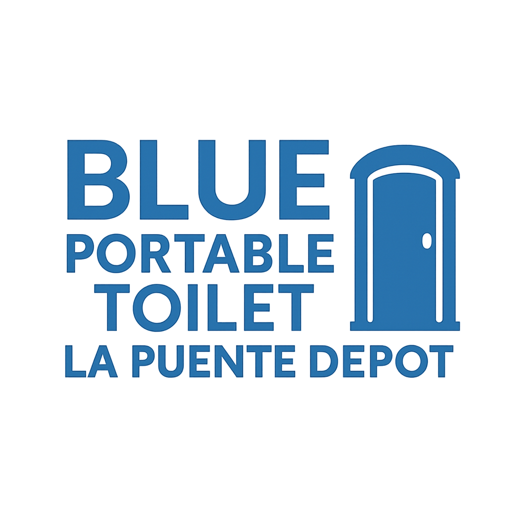Blue Portable Toilet La Puente Depot Logo